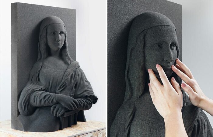 слепые наконец-то смогут "увидеть" классические шедевры живописи, напечатанные в 3D