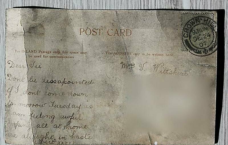 Британская почта спустя 112 лет доставила послание адресату