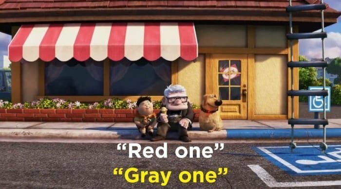 15. В конце мультфильма герои угадывают цвета проезжающих машин, и Даг выкрикивает "серый!" - это забавная отсылка к тому, что собаки не видят, например, красный, но отлично различают оттенки серого цвета