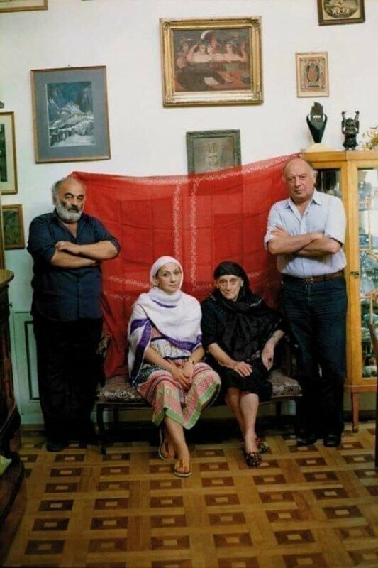 Советские таланты... Сергей Параджанов, Софико Чиаурели, Верико Анджапаридзе и Коте Махарадзе, 1983
