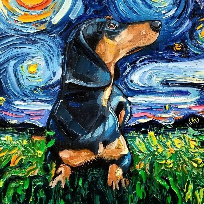Художница навешала на Ван Гога собак