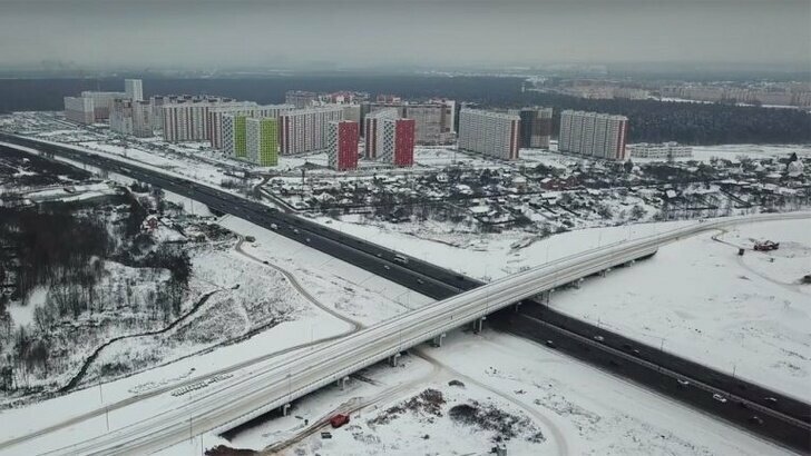 В Ленинском районе Подмосковья дан старт движению по новой эстакаде