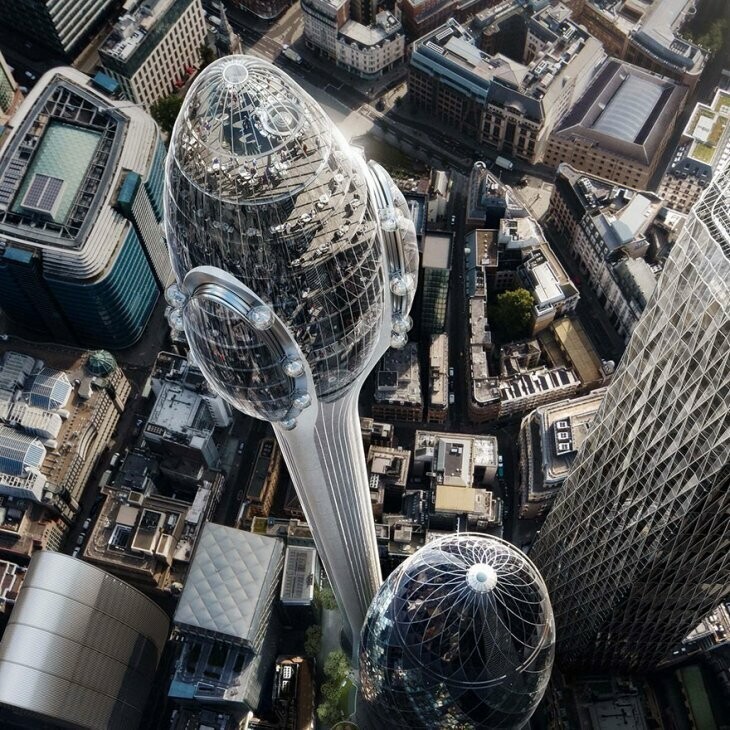 Панорамный бассейн с обзором 360 градусов будет установлен на небоскребе в Лондоне