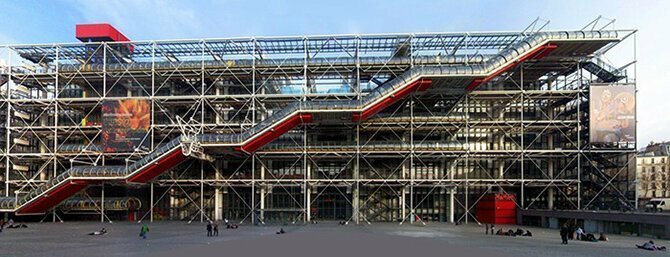 Национальный центр искусства и культуры имени Жоржа Помпиду в Париже, Франция