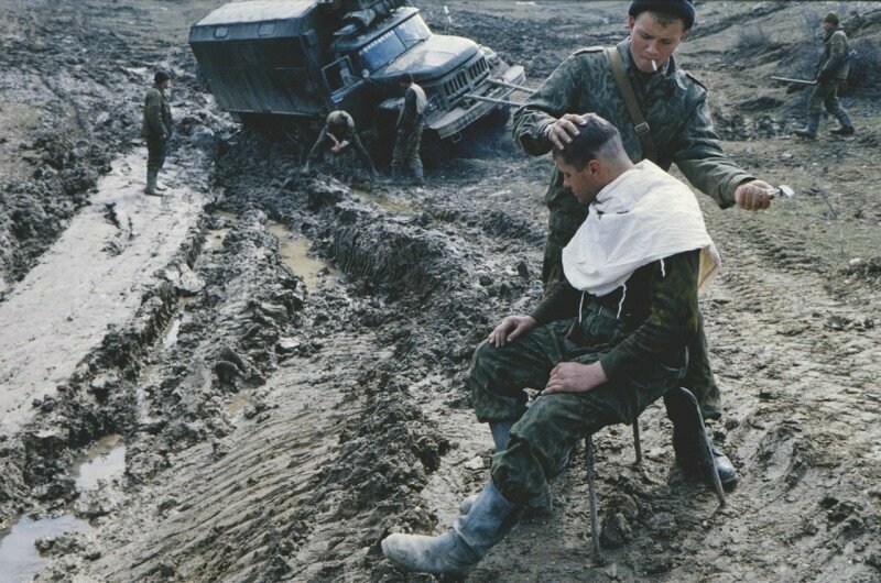Военный быт. Чечня, 26 марта 2000 года. 
