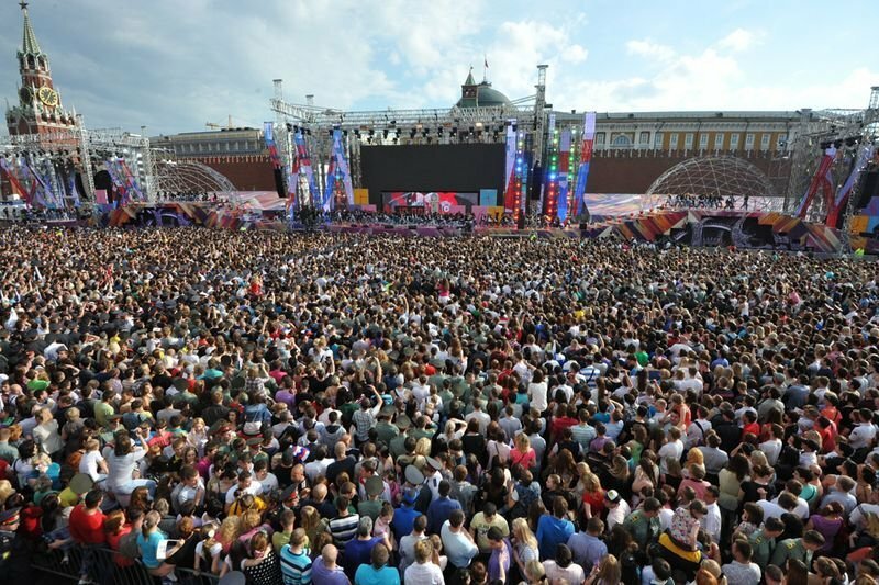 Большой праздничный концерт на Красной площади