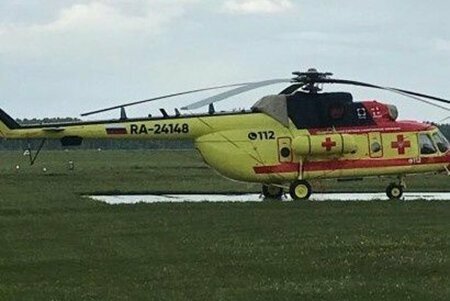 Минздрав Новосибирской области получил первый санитарный вертолет Ми-8