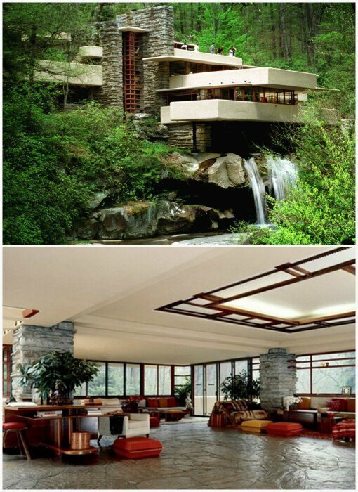2. «Дом над водопадом» в Пенсильвании