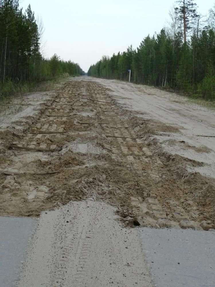 В Томской области мужчина разобрал участок дороги и украл более 50 плит