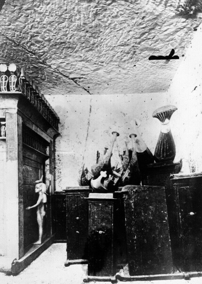 3. Некоторые из сокровищ, найденные в гробнице Тутанхамона в 1923 году. (AP Photo)