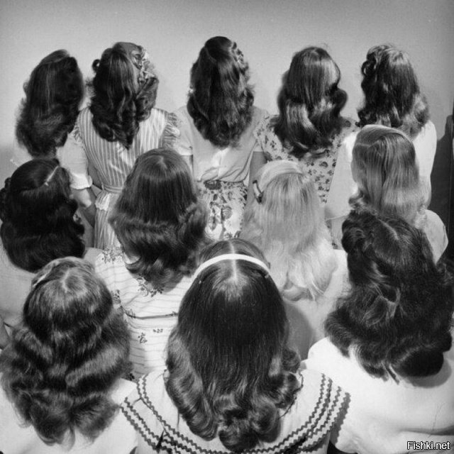 Причёски и девушки 50-х годов