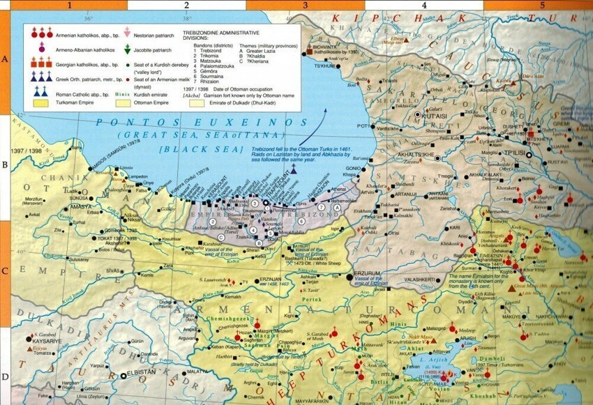 Карта великой грузии