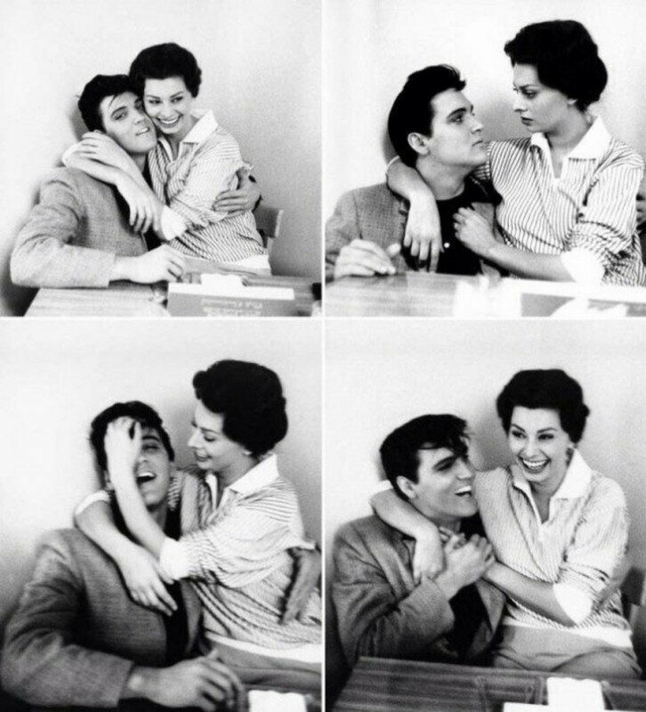 Элвис Пресли и Софи Лорен, 1958 год