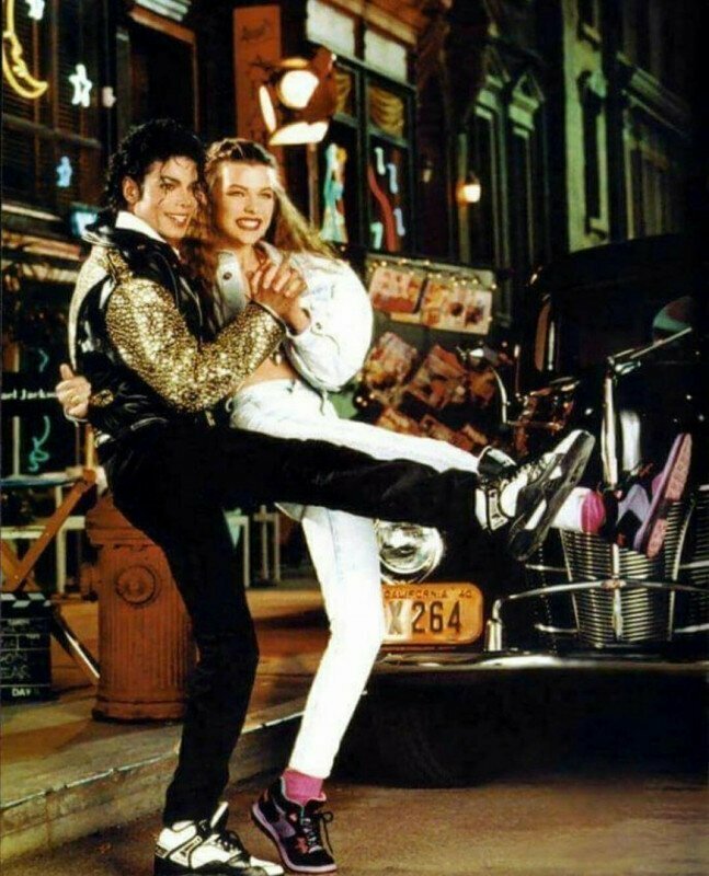 Майкл Джексон и Милла Йовович, 1990