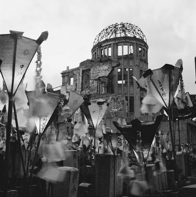 Здание в Хиросиме после ядерного взрыва, 1953