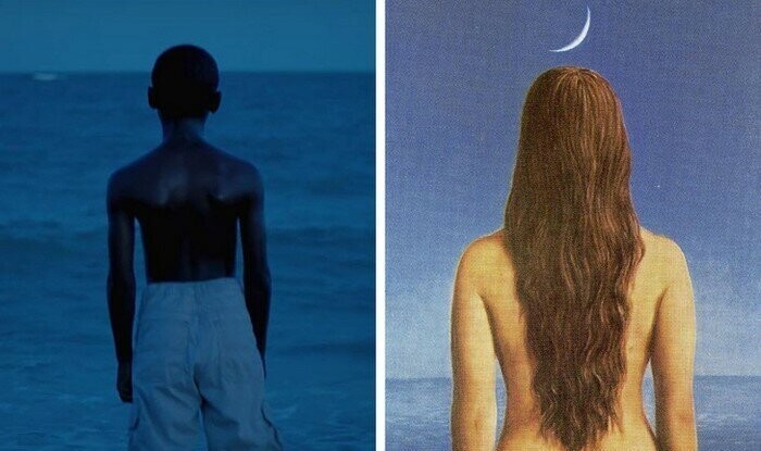 «Лунный свет», Барри Дженкинс — «Вечернее платье», Рене Магритт