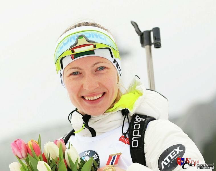 Домрачева, трёхкратная олимпийская чемпионка