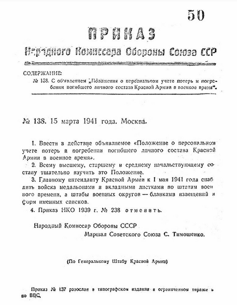Советская похоронная директива