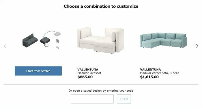 IKEA предлагает покупателям создать проект идеального дивана