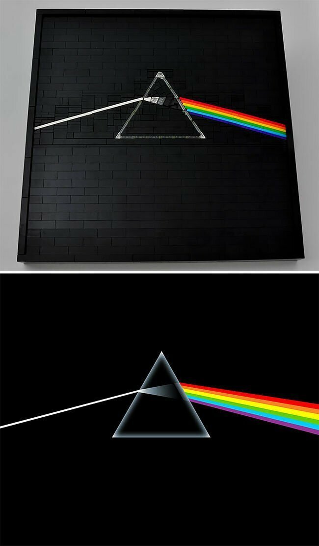 Pink Floyd. Темная сторона Луны (дизайн обложки - Джордж Харди)