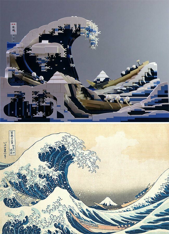 Кацусики Хокусай. Большая волна в Канагаве