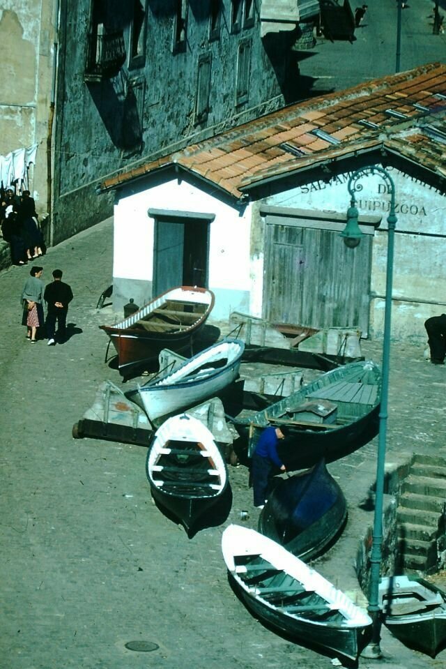 Рыболовецкая гавань в городе Сан-Себастьян