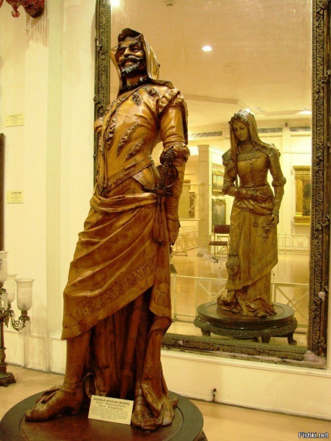 Самая необычная деревянная скульптура, которая находится в музее Салар Джунг ...