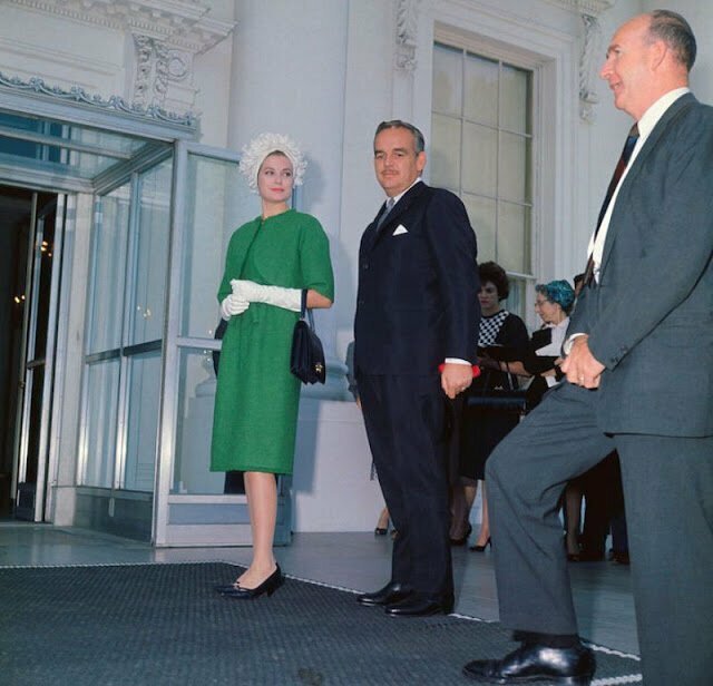 24 мая 1961 года. Принц Ренье и принцесса Грейс в Белом доме