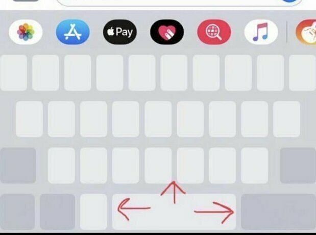"Оказывается, курсор по экрану айфона можно двигать клавишей пробела вместо того, чтобы пытаться таскать его своим толстым пальцем!"