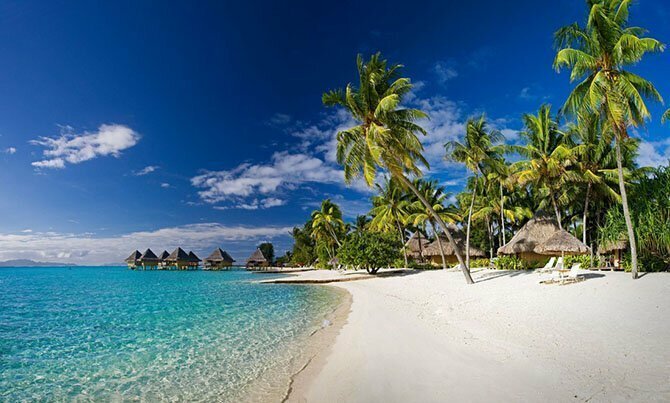 Пляж Матира — Бора-Бора, Французская Полинезия.