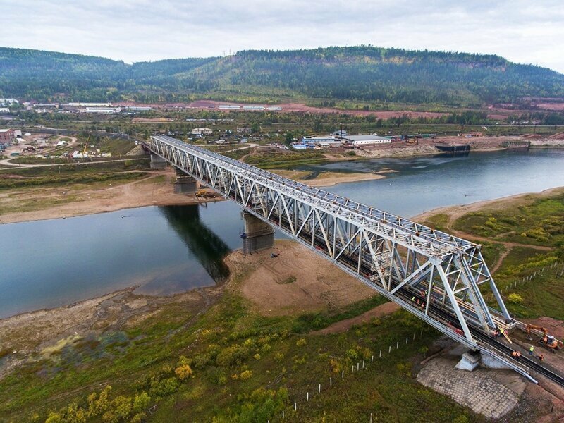 На БАМе открыт второй мост через Лену