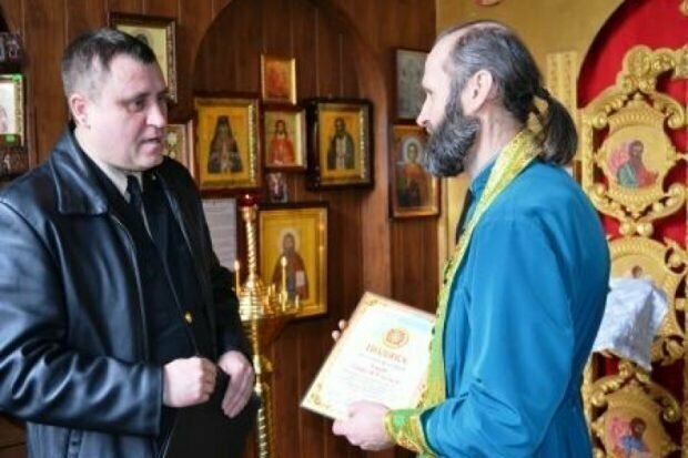 Украинский священник Георгий Гладыш спас тонущего человека из полыньи