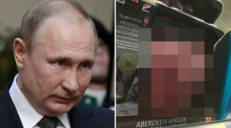 Британец утверждает, что наткнулся в магазине на стейк, похожий на лицо Владимира Путина