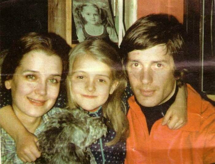 Александр Абдулов и Ирина Алферова с дочерью Ксенией.