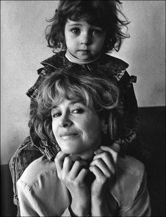 Марина Неелова с дочкой Никой, отец которой — Гарри Каспаров.