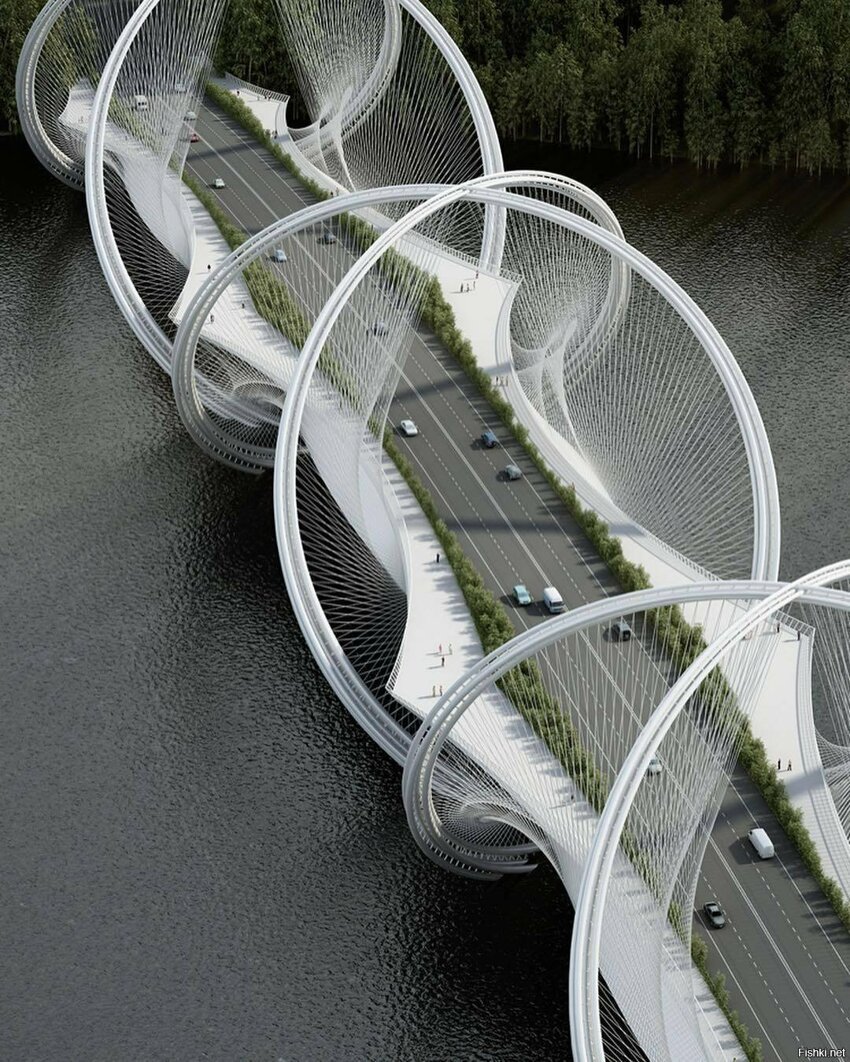 В Пекине строят мост с шестью кольцами  для Олимпийских игр 2022 года,  по за...