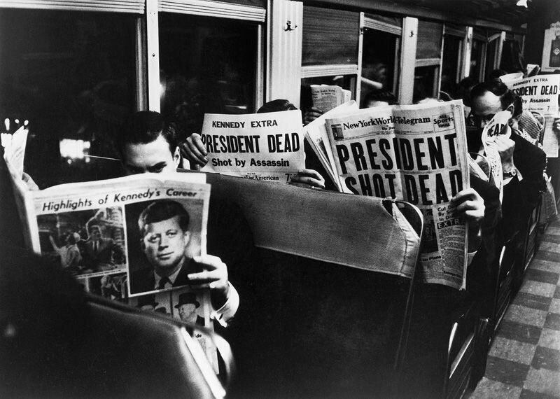 11. Заголовки газет после 22 ноября 1963 года