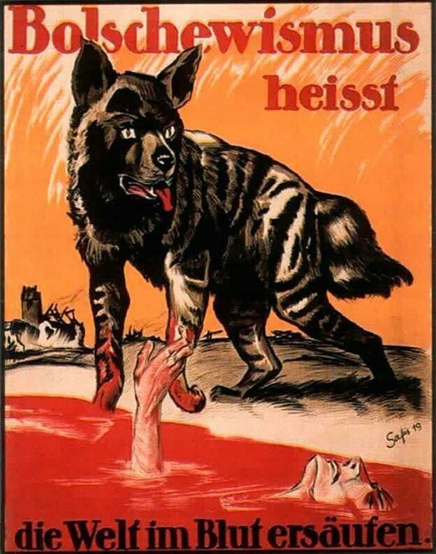 Большевизм -  означает утопить мир в крови». Германия, 1919 г.