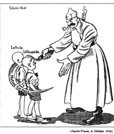 "Помощь" Литве и Латвии. Япония. 1939