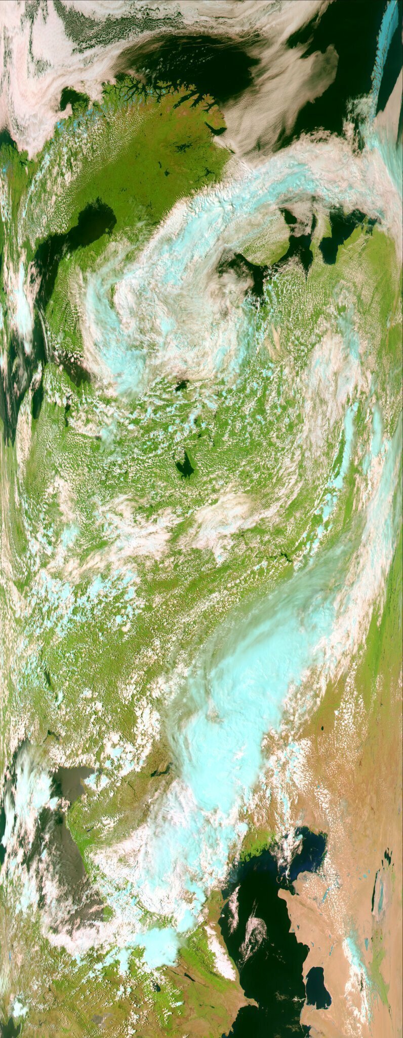 Первый снимок со спутника «Метеор-М» № 2-2