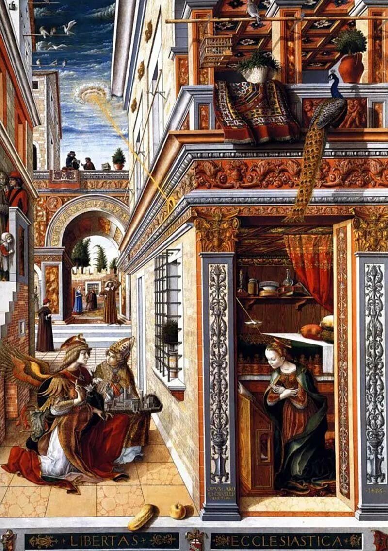 Карло Кривелли, «Благовещение со Святым Эмидием» (1486)