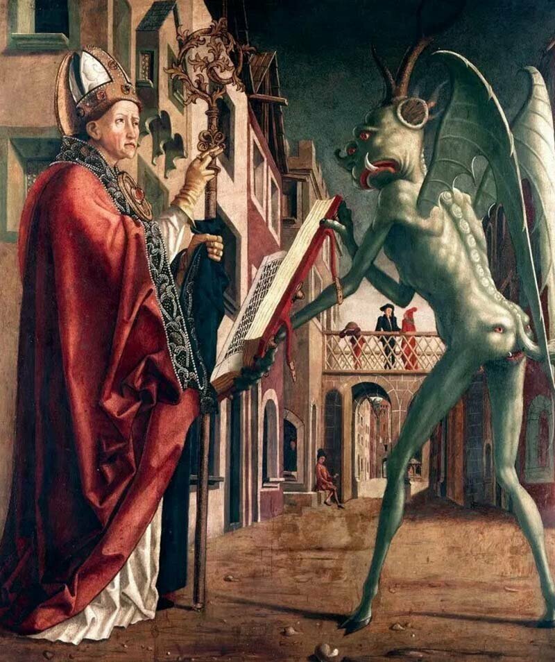 Михаэль Пахер, «Cвятой Вольфганг и Дьявол» (1475)