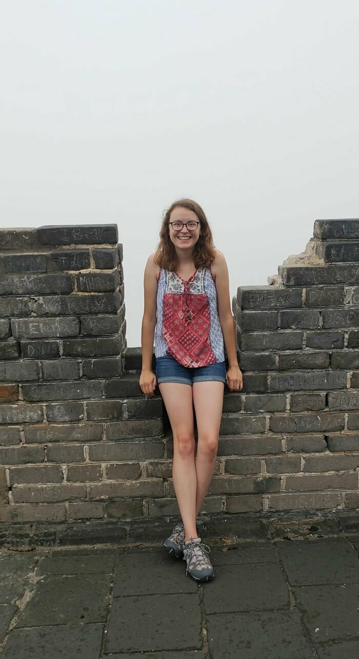 "Я долго планировала поездку в Китай, чтобы полюбоваться видом с Великой китайской стены. Что ж, вот он!"