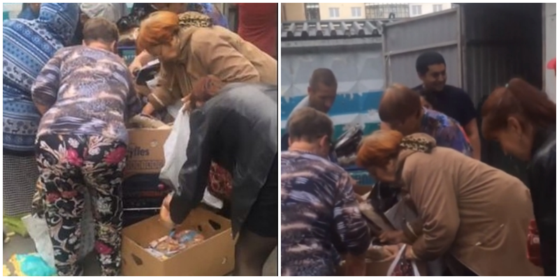 Депутат сняла на видео, как жители Новосибирска дерутся за просрочку