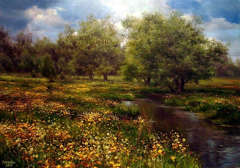 Чудесные цветочные пейзажи Ольги Одальчук