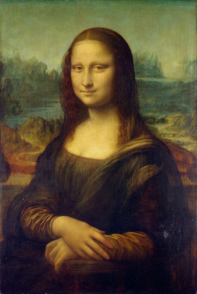 10. Лиза дель Джокондо — Леонардо да Винчи, «Мона Лиза», 1503-1519 гг.