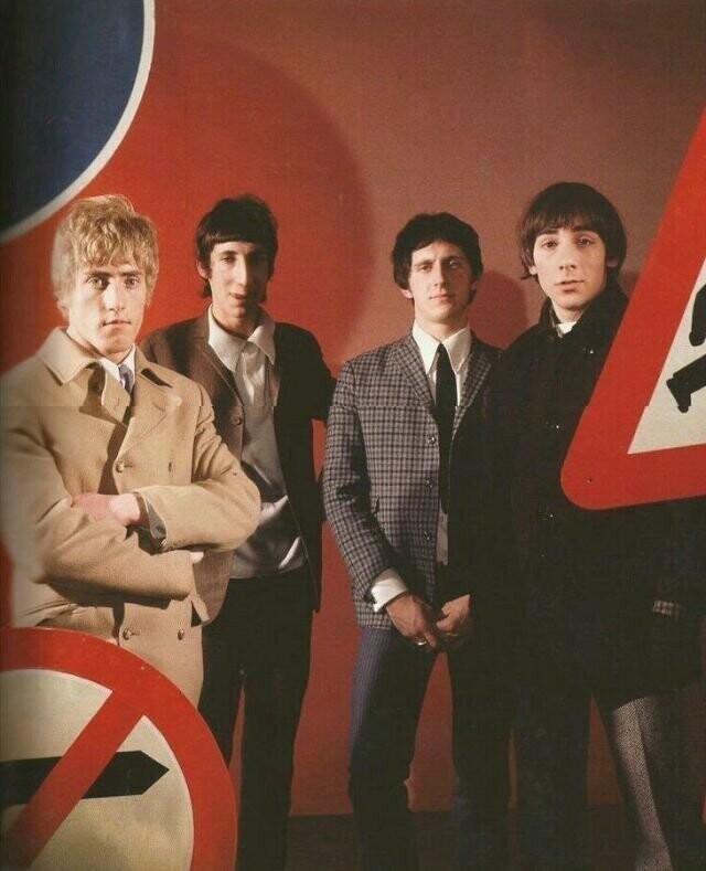 Цветные фотографии группы The Who из 1960-х
