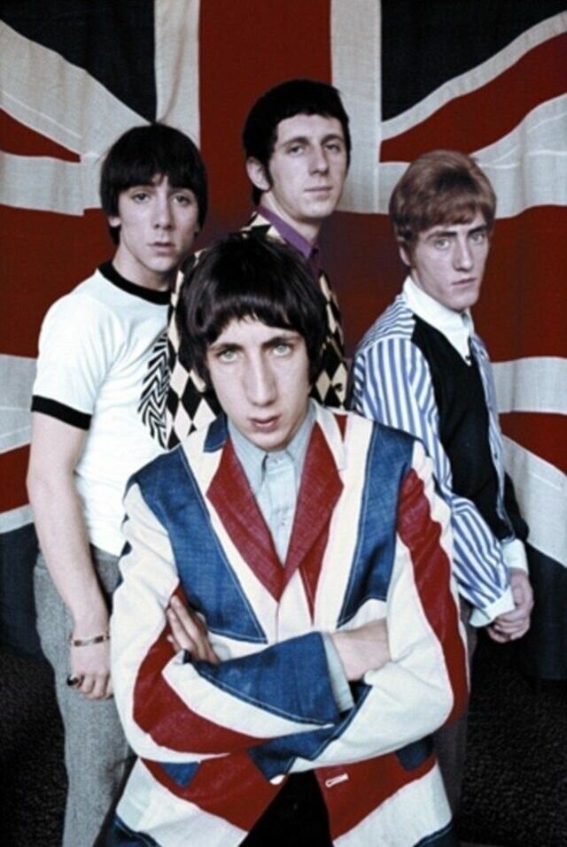 Цветные фотографии группы The Who из 1960-х