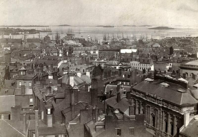39. Бостон и бостонская гавань, 1858