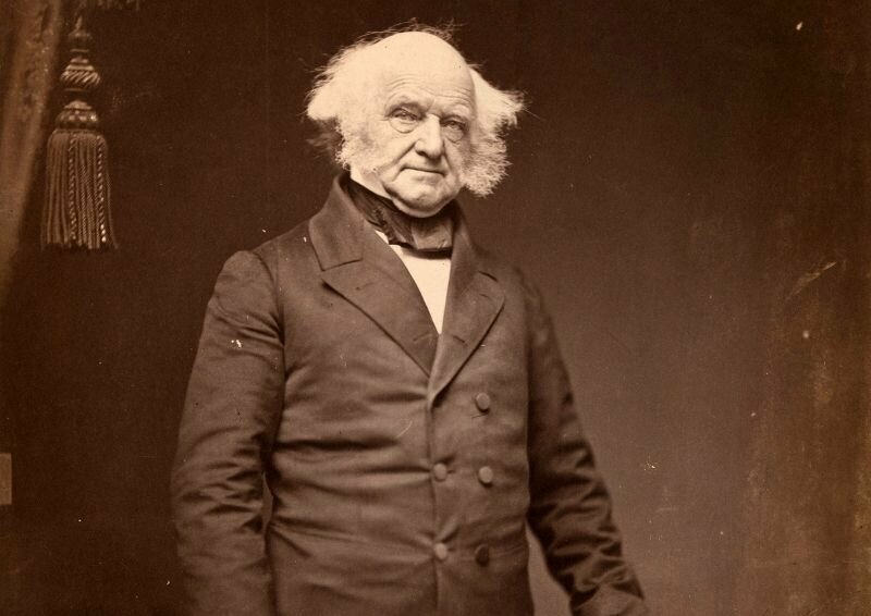 4. Мартин ван Бюрен, восьмой президент США, позирует в Нью-Йоркской портретной студии фотографа Мэтью Брэди, 1855-1858